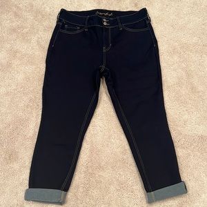 Dark blue denim jeans
